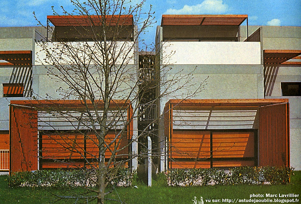 Boussy Saint Antoine - Val d'Yerres - Quartier de la Nérac  Architecte: Jacques Bardet  Construction: 1963 - 1968
