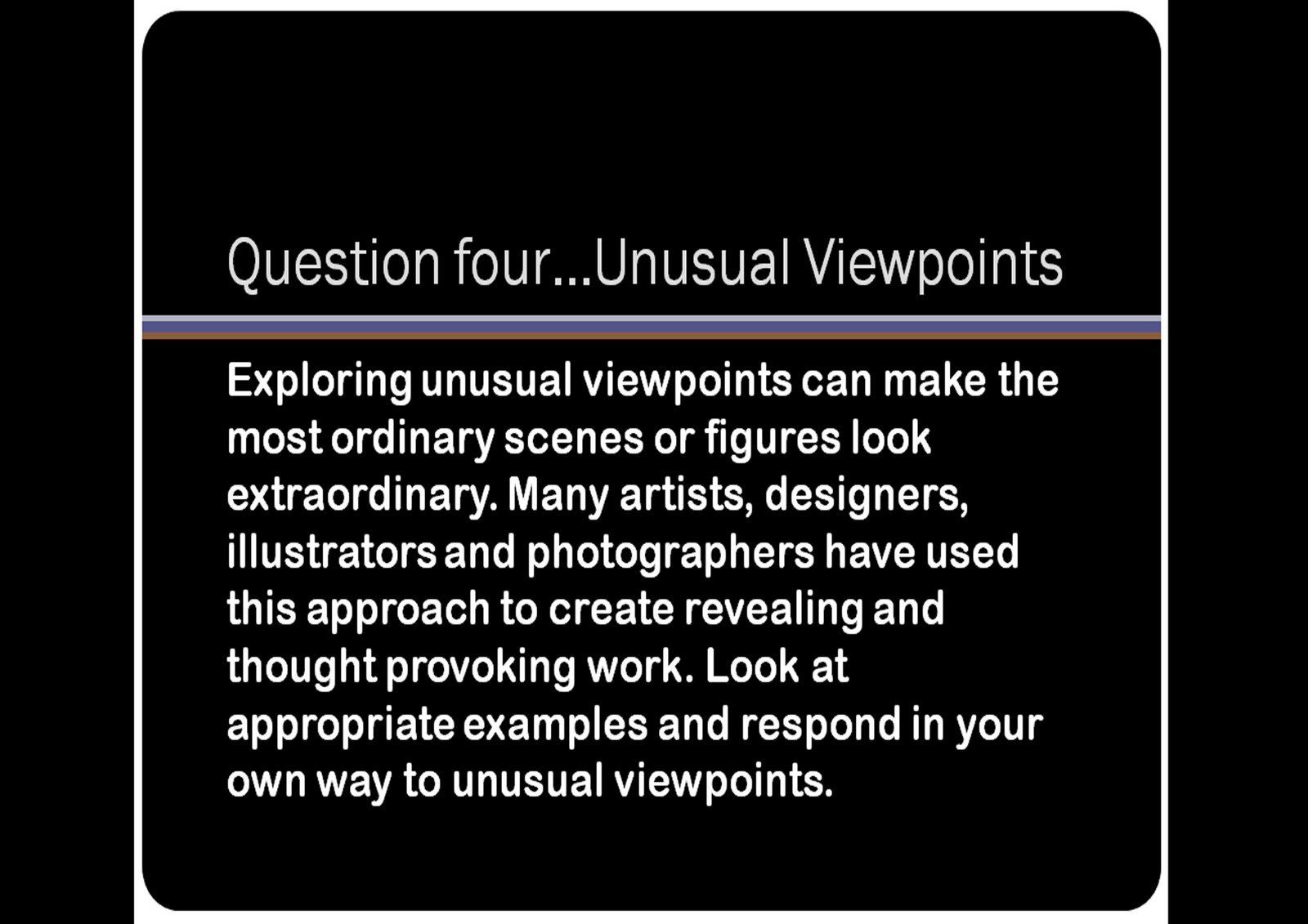 . AS Art Questions