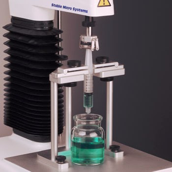 Universal Syringe Rig Syringe RIg test using the TA.XTplus Texture Analyser