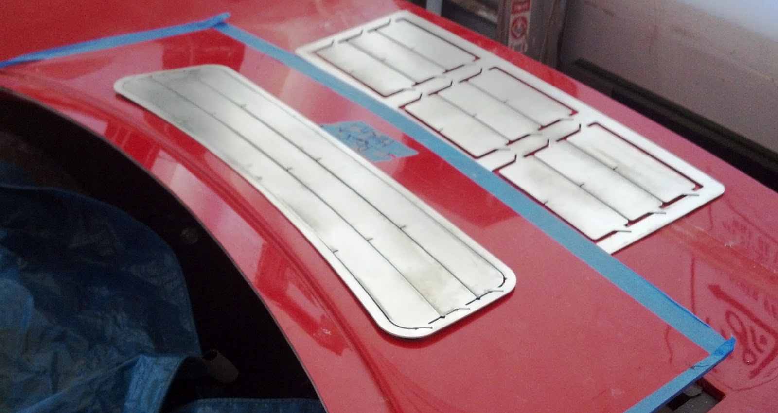 Super Car Build Rear Hatch Louvers