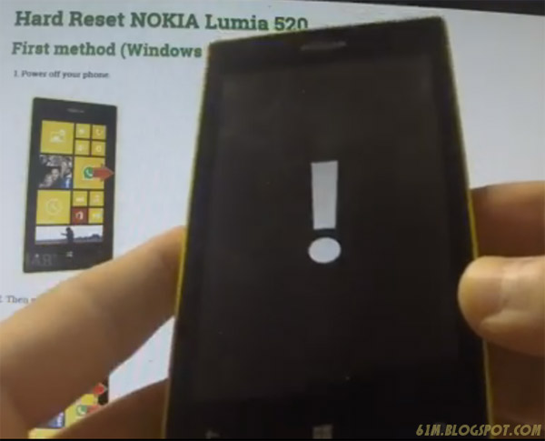 cara hard reset nokia lumia 520 lupa password windows phone 7 8