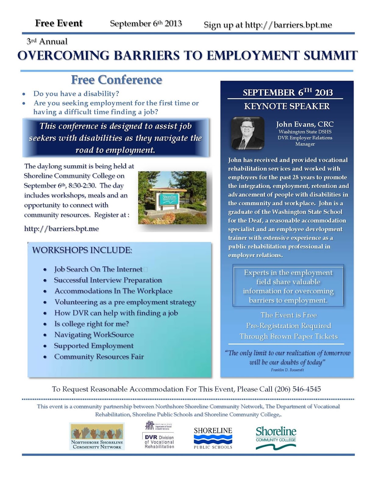  ConnectUp Overcoming Barriers To Employment Summit 9 6 At Shoreline 