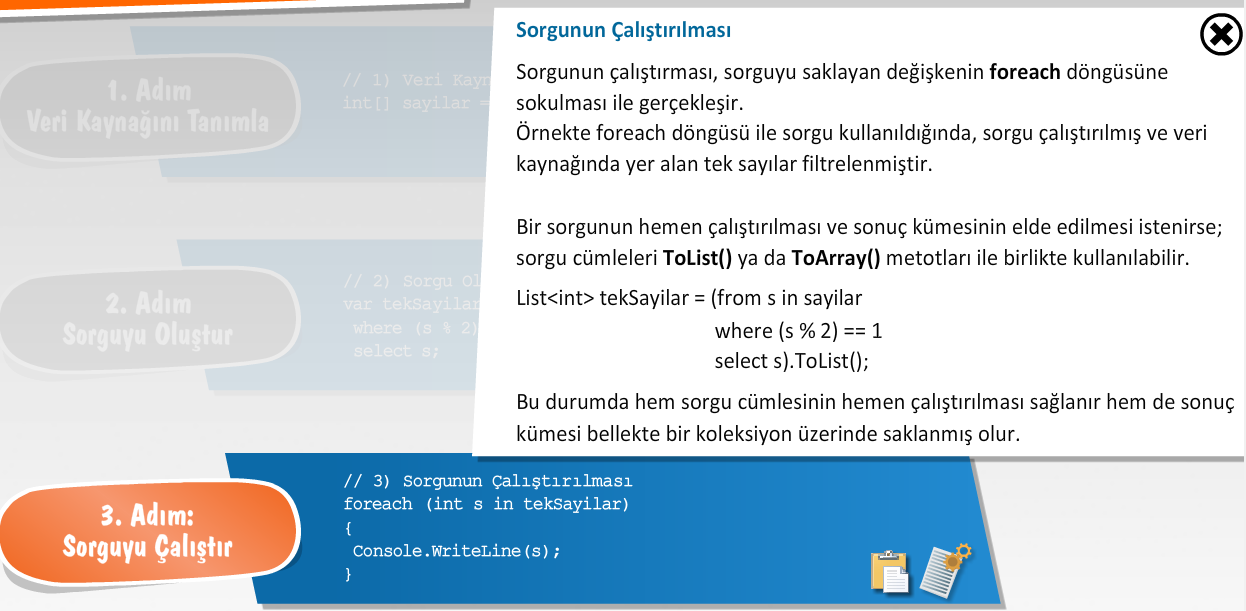 BİRİKİMLERİM Programlama Diline Entegre (LINQ to SQL) Eğitim