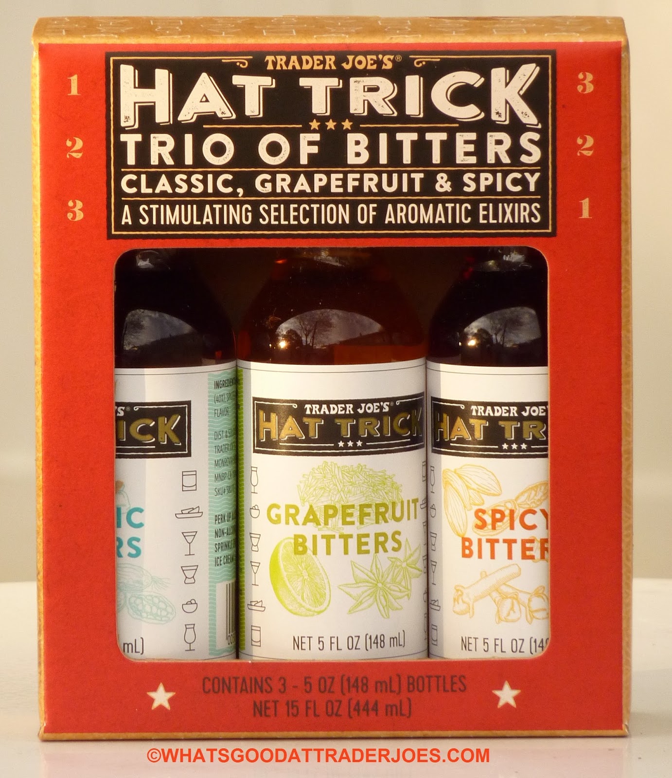 What's Good at Trader Joe's? Trader Joe's Hat Trick Trio of Bitters