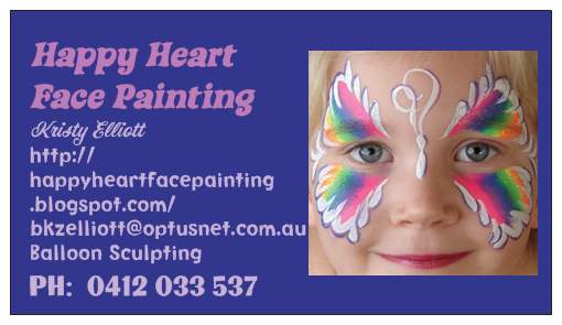 Happy Heart Face Painting + Balloons