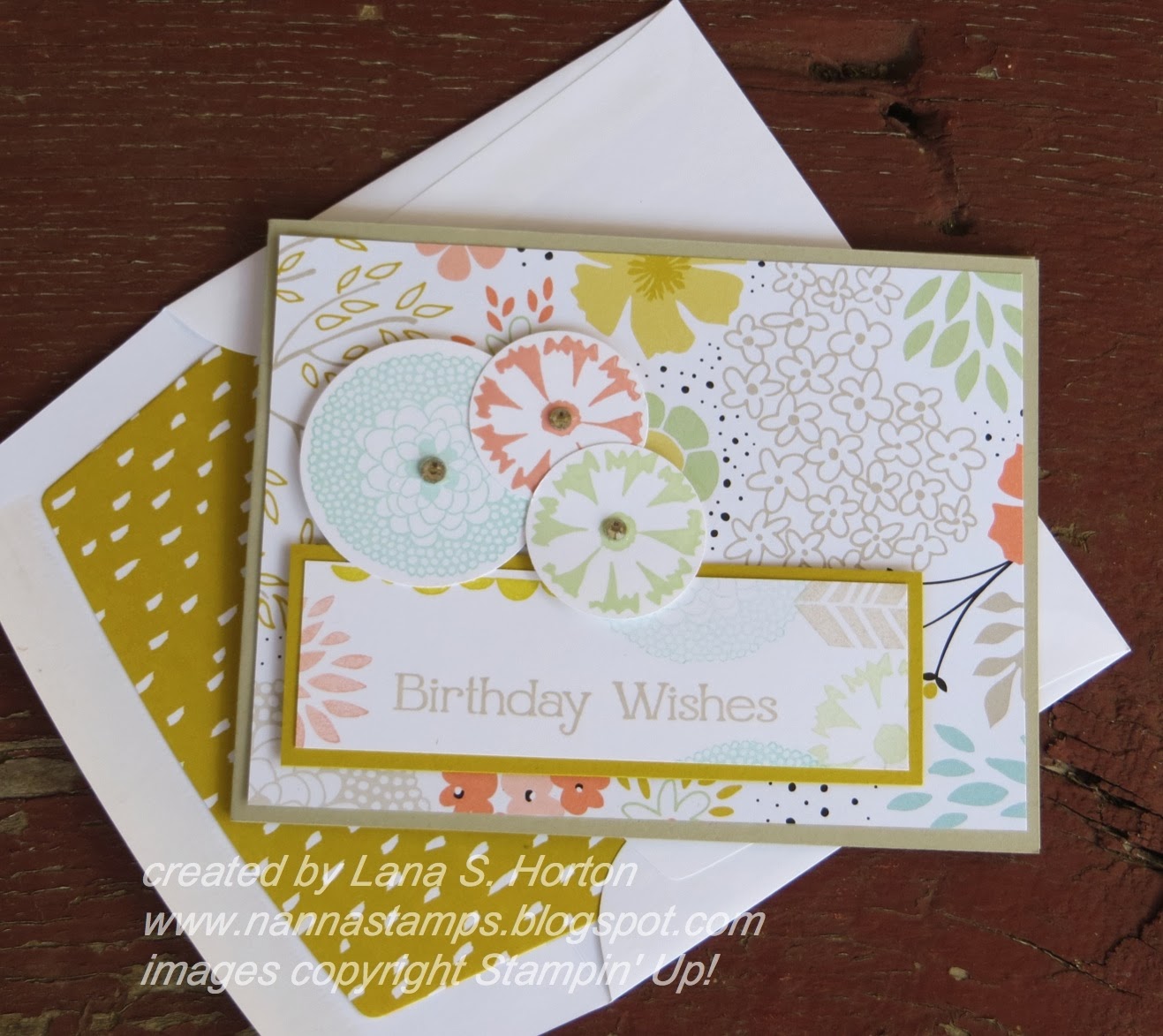 Stamping with Nanna: A Sweet Sorbet Birthday Card