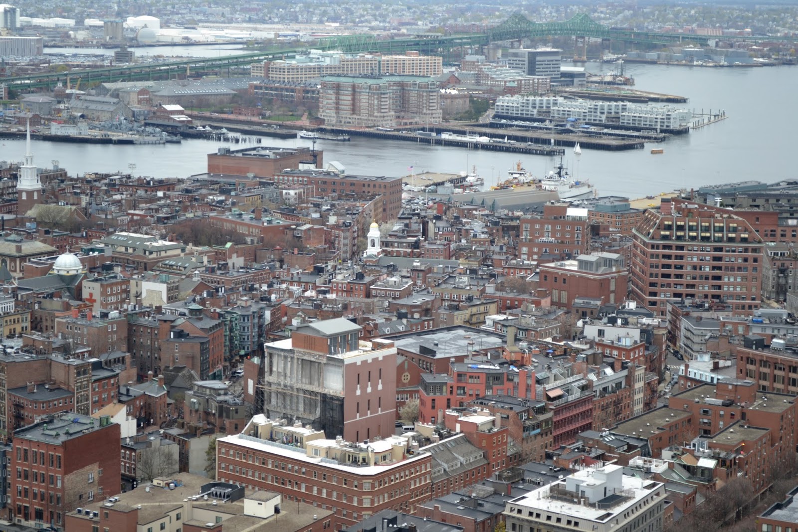 Cмотровая площадка в отеле Марриотт, Бостон, Массачусетс (Marriott Custom House observation deck, Boston, MA)