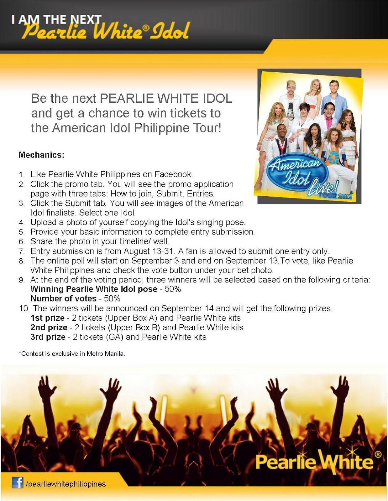 Manila Life Be the next Pearlie White Idol