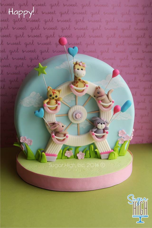 That Cute Little Cake {Pin of the week} Ferris Wheel Cake by Sugar High Inc