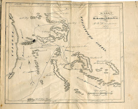 map of route through Bahamas - Lotgevallen van den heer O.H.Bonnema, 1853, used with kind permission of Collectie Tresoar.