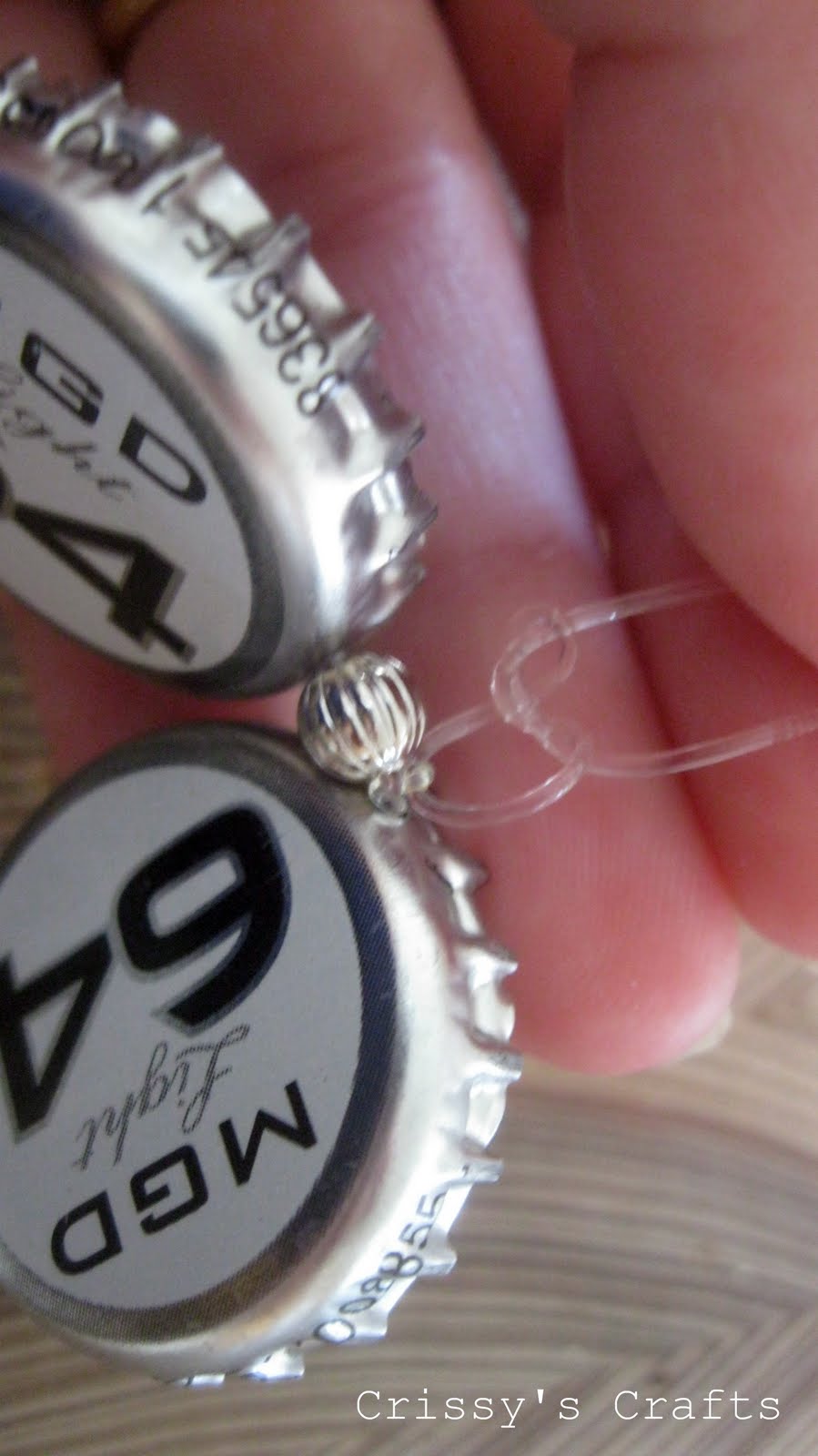 Crissy's Crafts Bottle Cap Bracelet