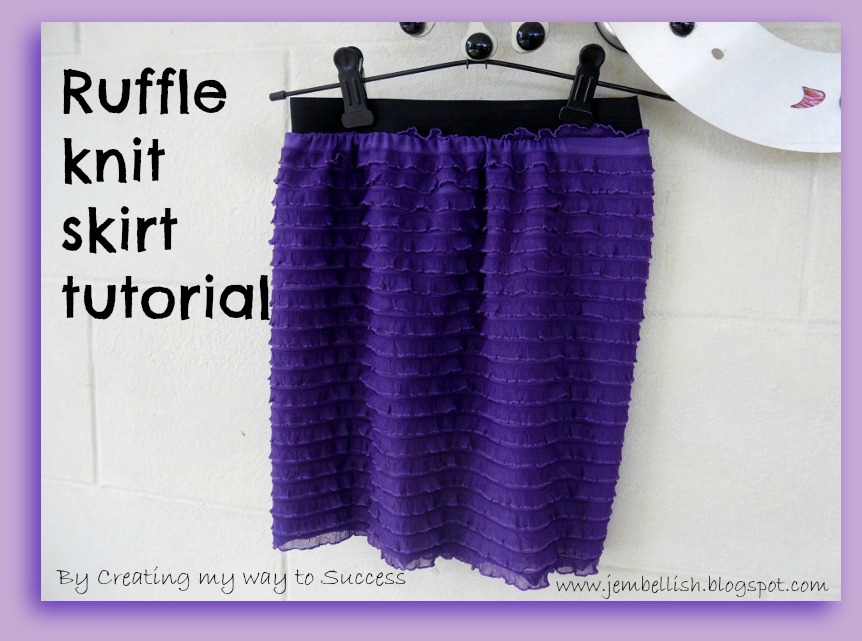 Creating my way to Success: Ruffle knit skirt - a tutorial