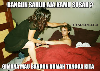 Foto lucu dan Gambar lucu DP BBM dan Meme Terbaru Jomblo Buka puasa comic tema ramadhan