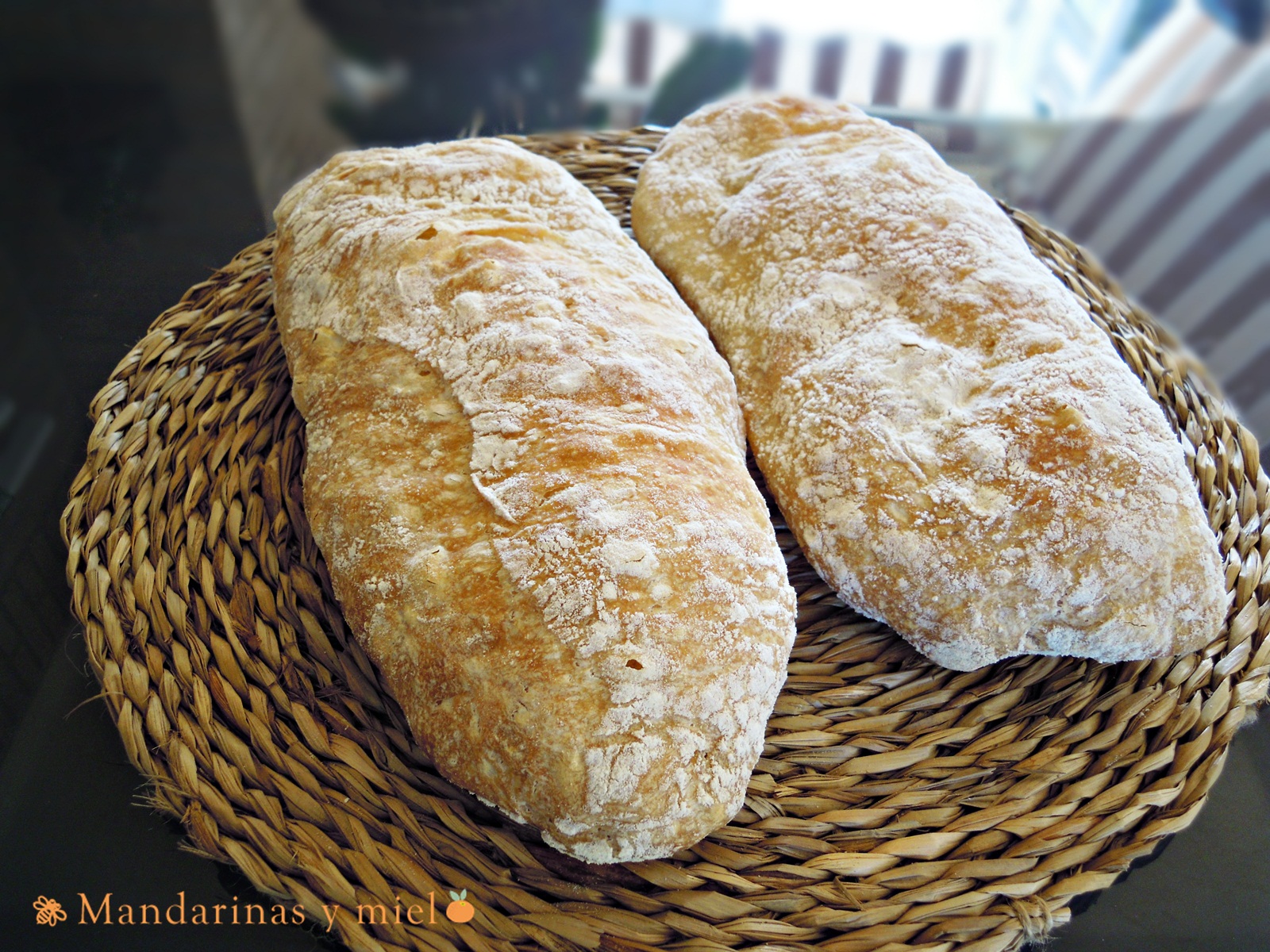Pan de chapata Mandarinas y miel