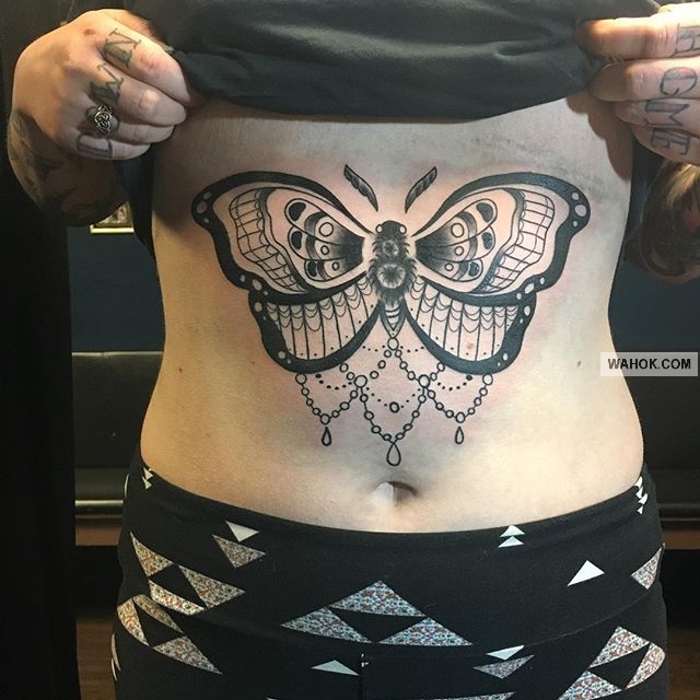Gambar Tato 3D & Simpel Di Perut Paling Bagus Asli Sangat Keren