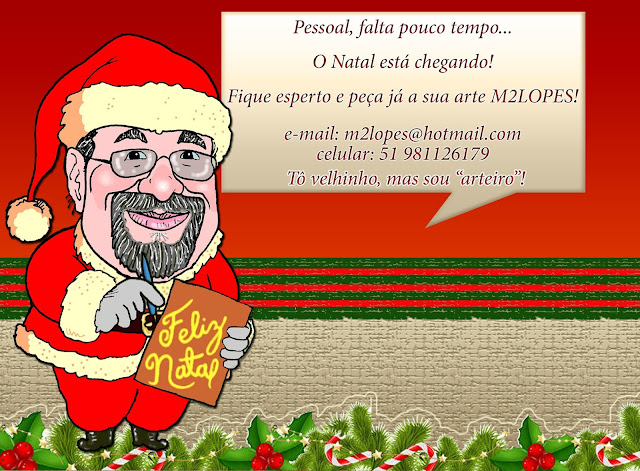 Peça rápido a sua arte e garanta o presente do seu amigo para o Natal.