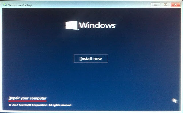 windows repair your computer