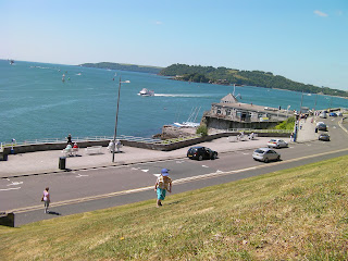 slopes of plymouth citadel and harbour with drakes island