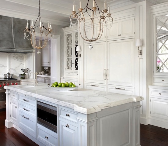 South Shore Decorating Blog: 25 Beautiful All White Kitchens