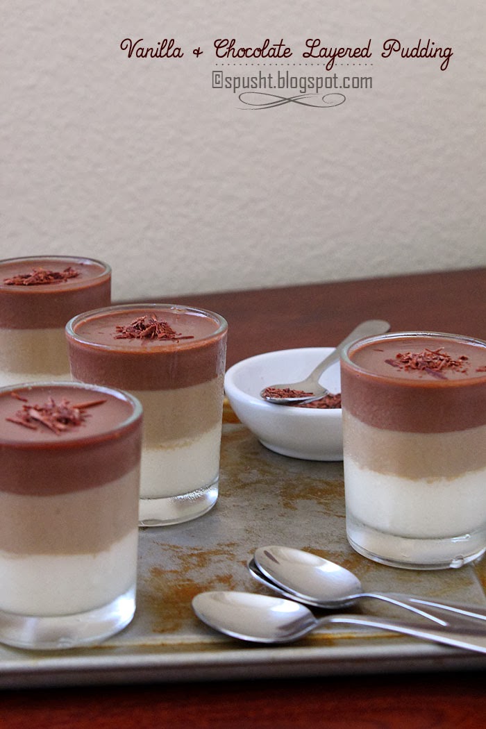 Spusht | Vanilla and Chocolate Pudding Layer Dessert