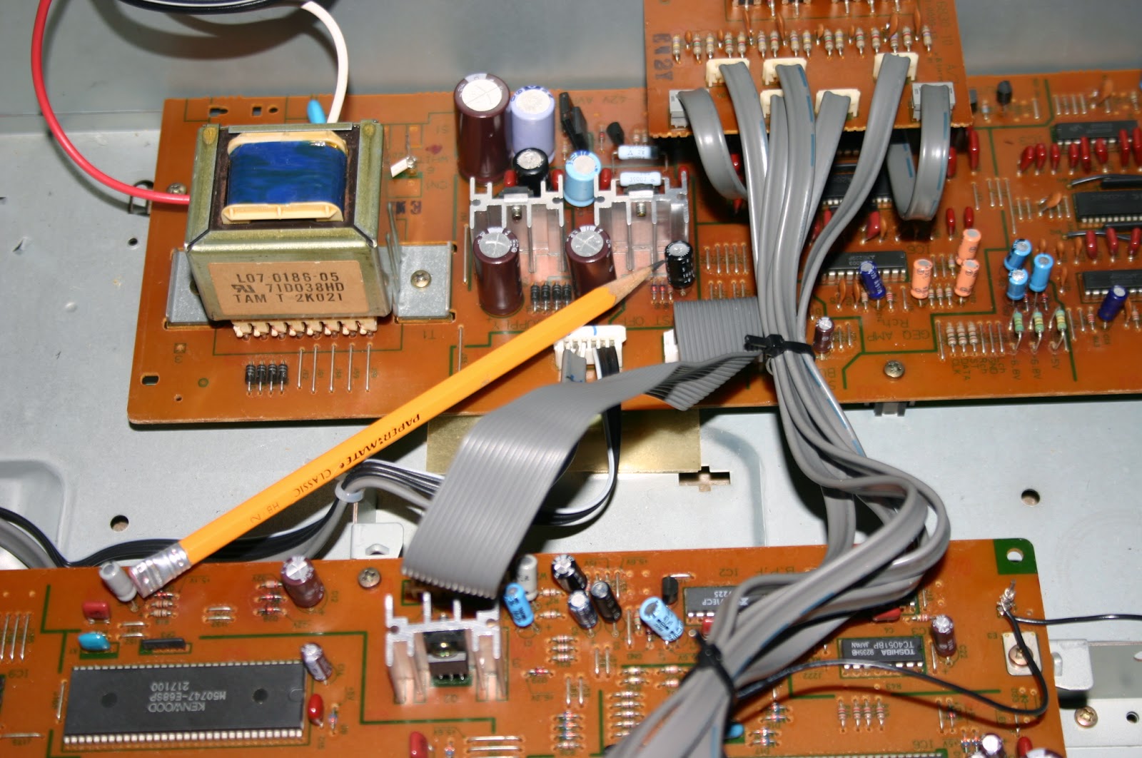 Electronics Repaired Kenwood GE 7030 Graphic Equalizer (distorted