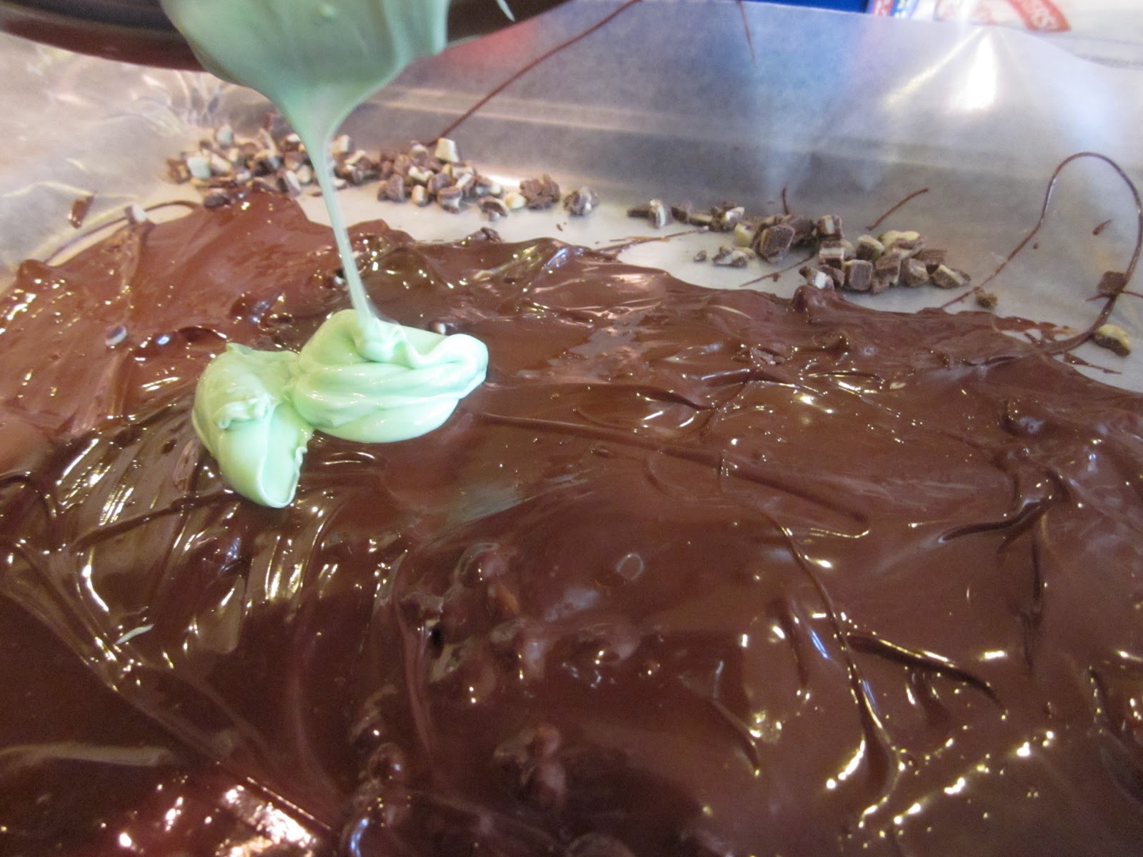 st patrick day chocolate mint bark recipe