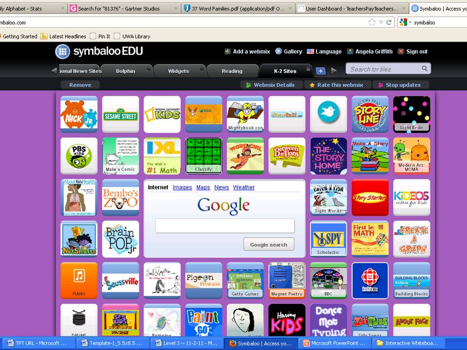 If you didn't know about Symbaloo.... The Daily Alphabet