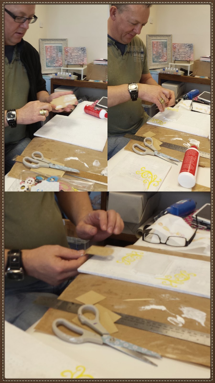 DREAMS OF VINTOPIA JLT Crafts, Hinckley 29 March 2015, canvas taught by John Glossop.