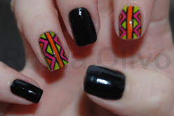 Rubia Olivo: Tutorial: Nail Art Étnica