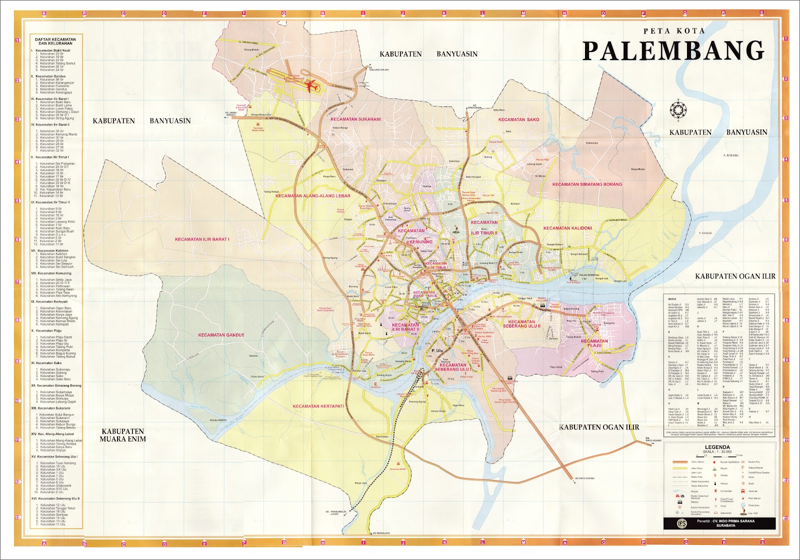 Peta Kota Palembang Hd - IMAGESEE