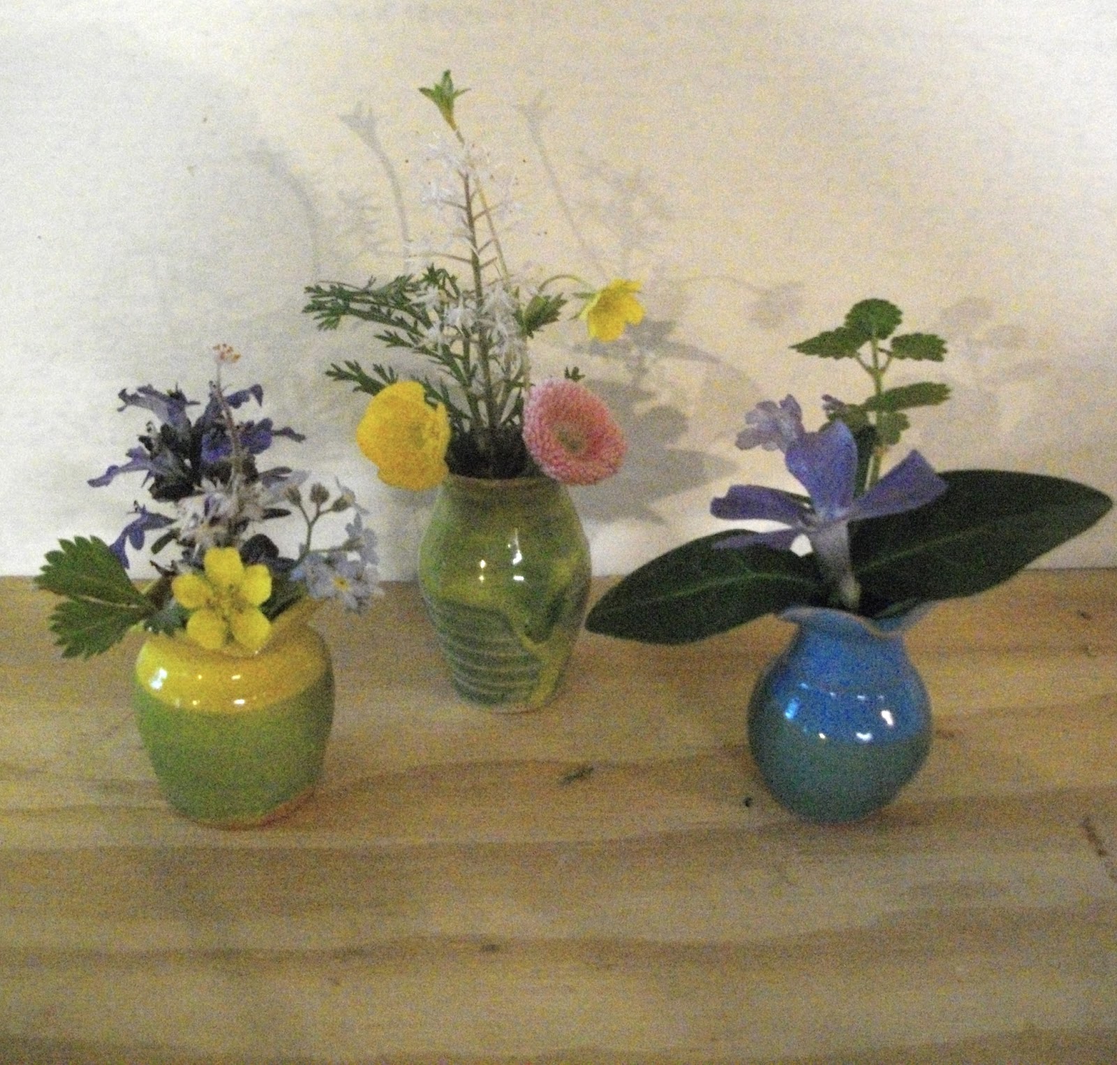 Reggie the Potter... and Tape Loom Weaver Miniature Vases for Flower