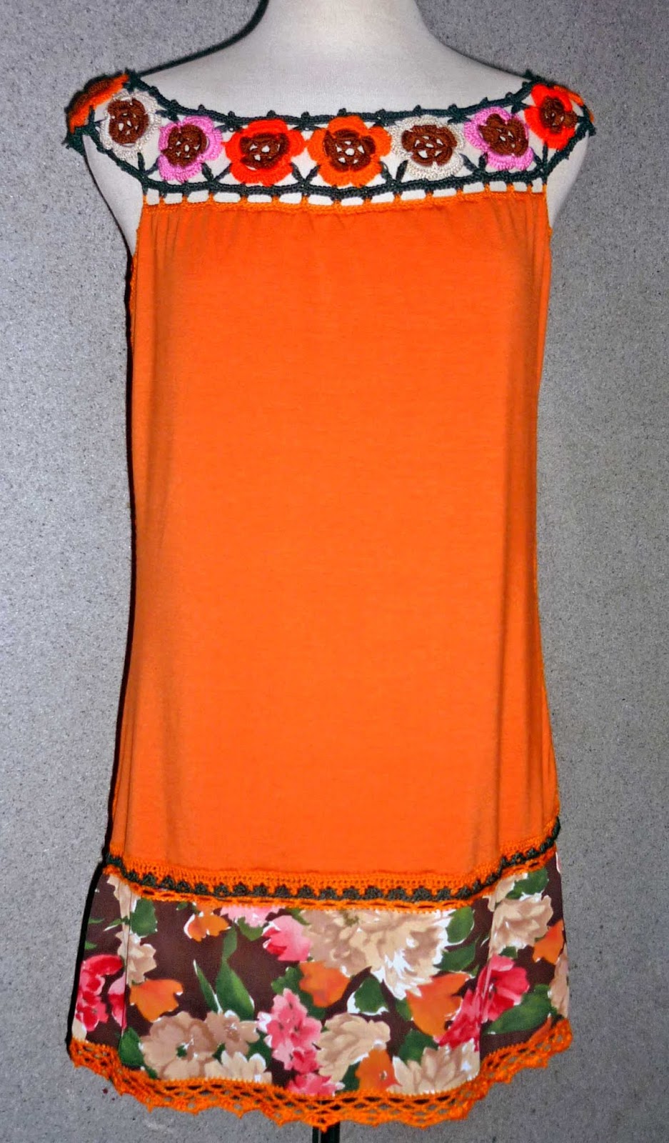 vestidos tejidos con tela