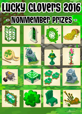 Lucky Clovers Prizes