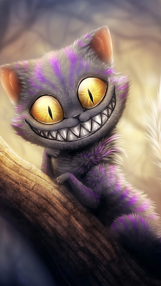 Alice In Wonderland Cheshire Cat  Galaxy Note HD Wallpaper