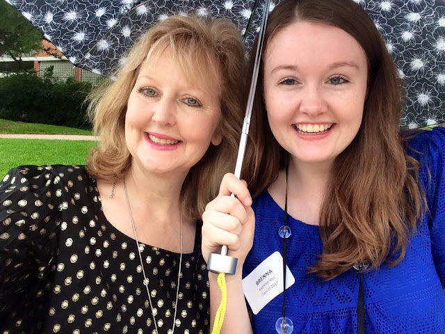 Trinity University student Brenna Hill, right, and her mom Trinity University student Brenna Hill, right, and her mom