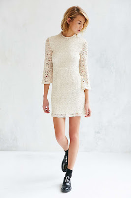cooperative lace mock neck dress from Urban Outfitters