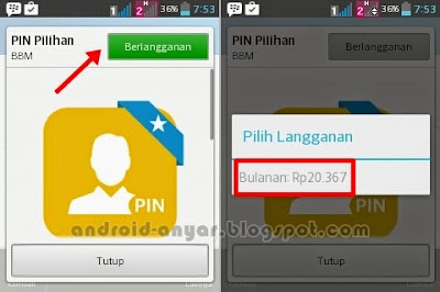 Cara Langganan Custom PIN BBM Android