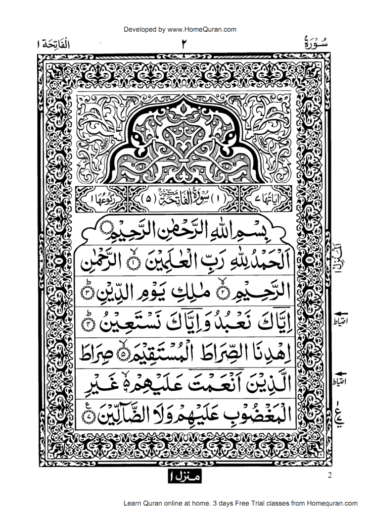 quran majeed surah list