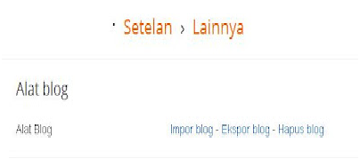 Cara Exspor blog wordpress ke blogger