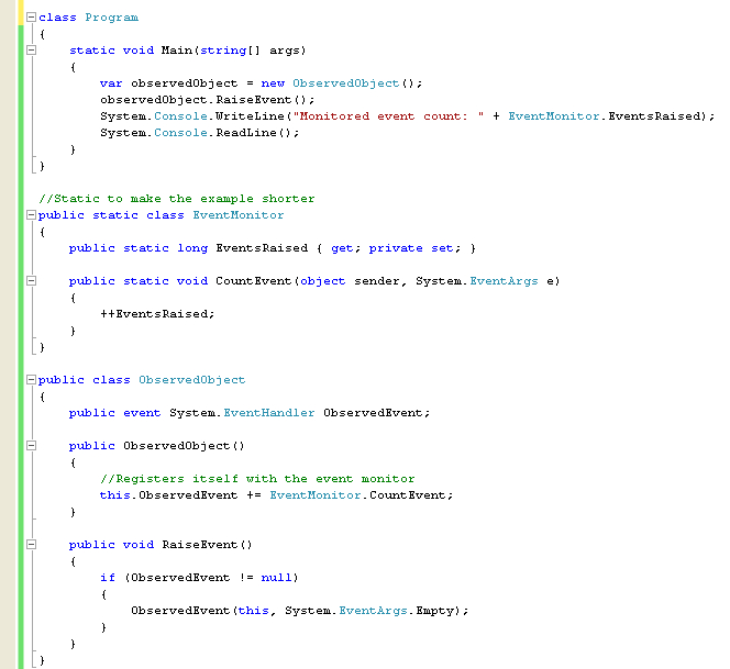 Possibly the most boring blog ever: C# Event Monitor using Reflection