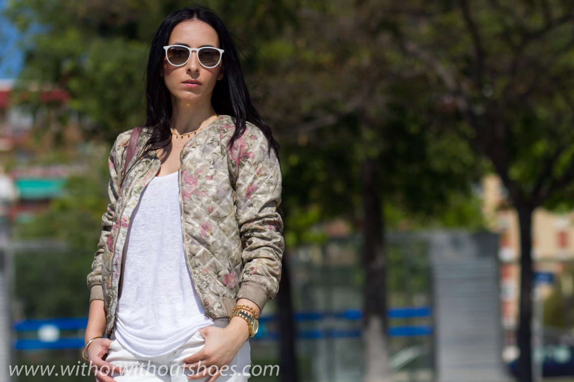 FLORAL BOMBER JACKET | With Without Shoes - Moda Valencia España