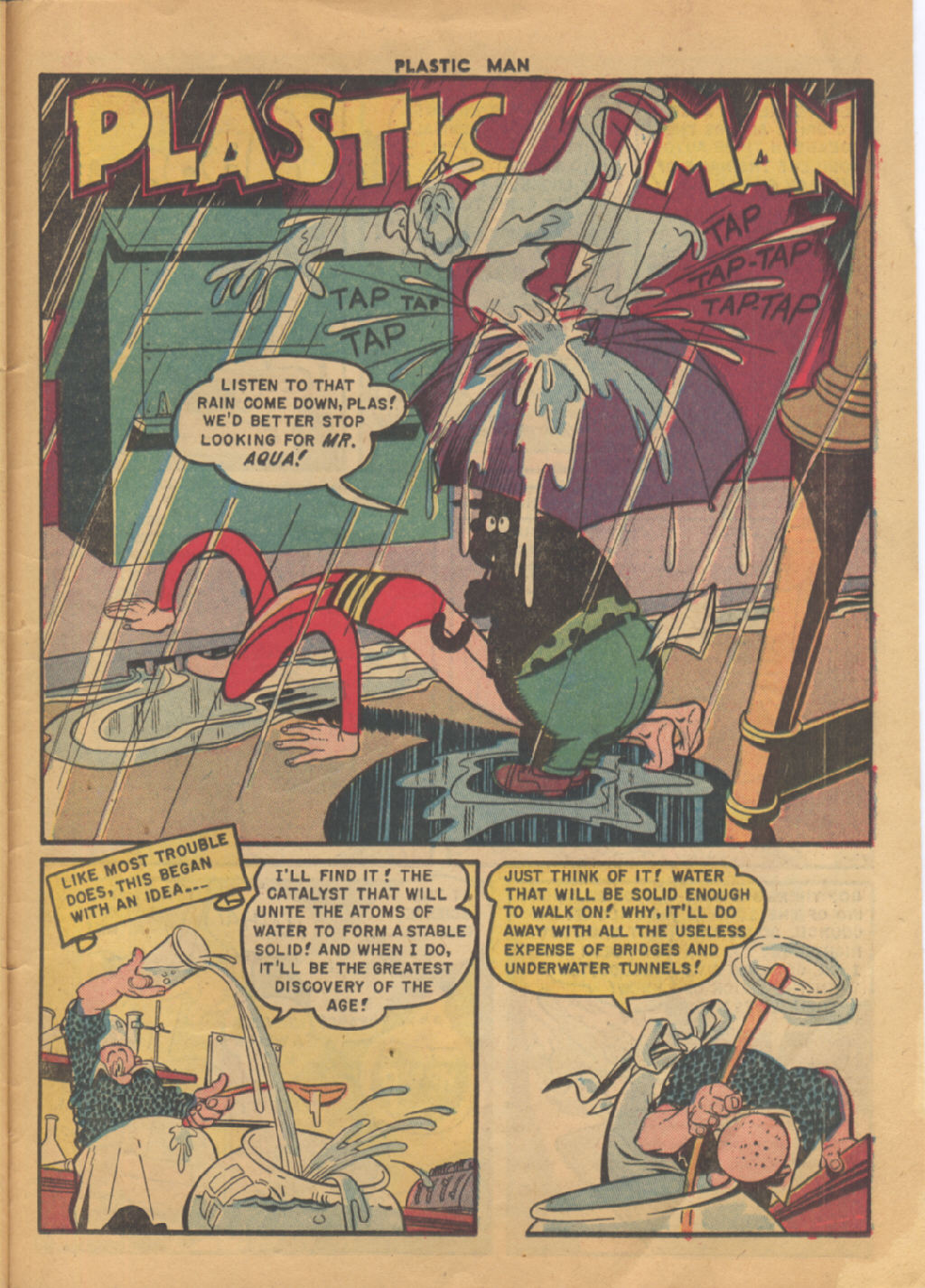 Read online Plastic Man (1943) comic -  Issue #25 - 25