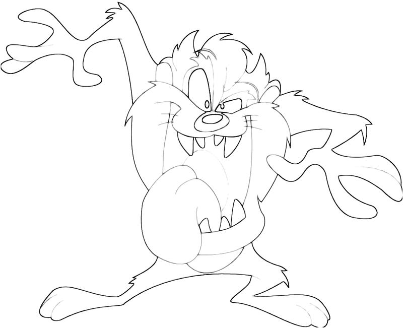 taz coloring pages - photo #28