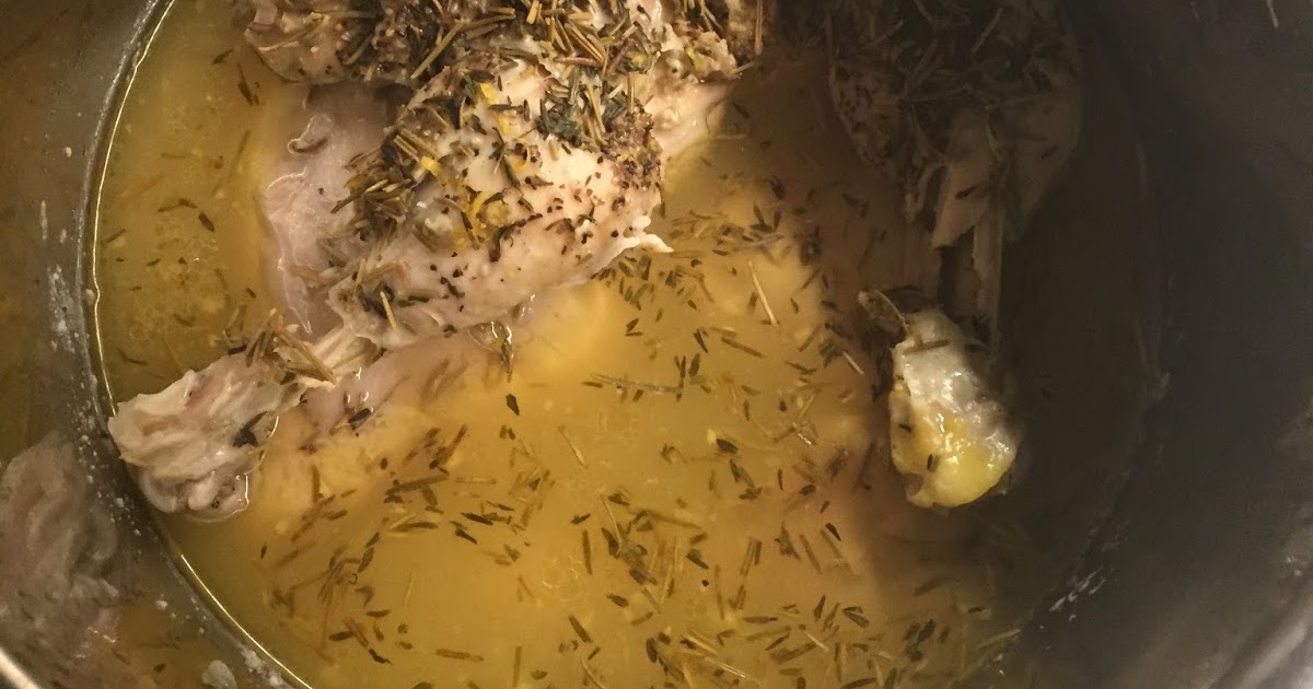 Instant Pot Lemon & Rosemary Chicken Leg Quarters