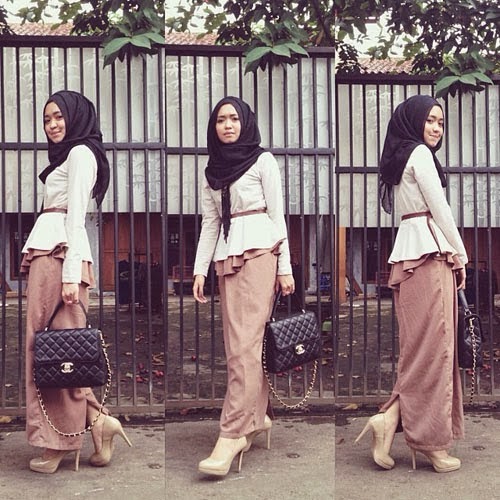 Foto Tutorial Fashion Model dan Style Baju Hijabers 2014: Model Baju