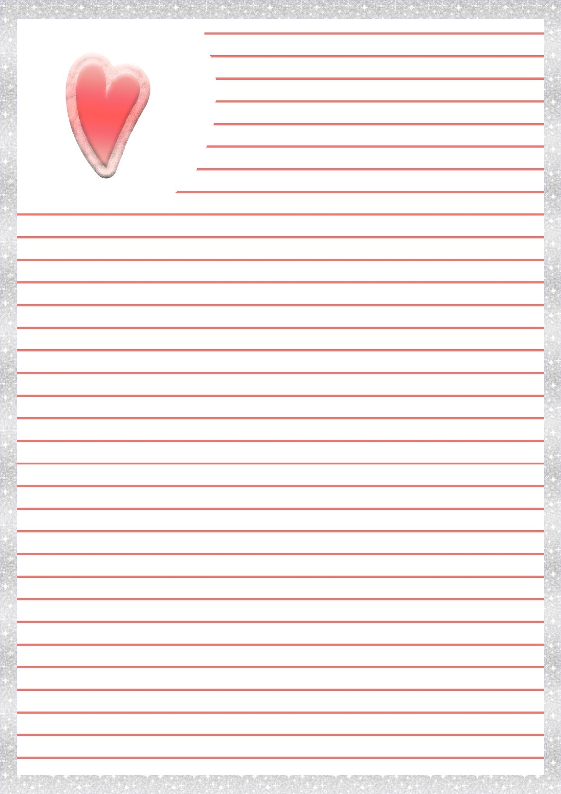 Papel Para Cartas De Amor Imprimible Imprimibles Y Png Gratis Para