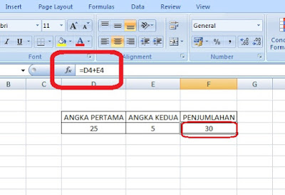 Tutorial Melakukan Operasi Bilangan di Microsoft Excel Tutorial Melakukan Operasi Bilangan di Microsoft Excel
