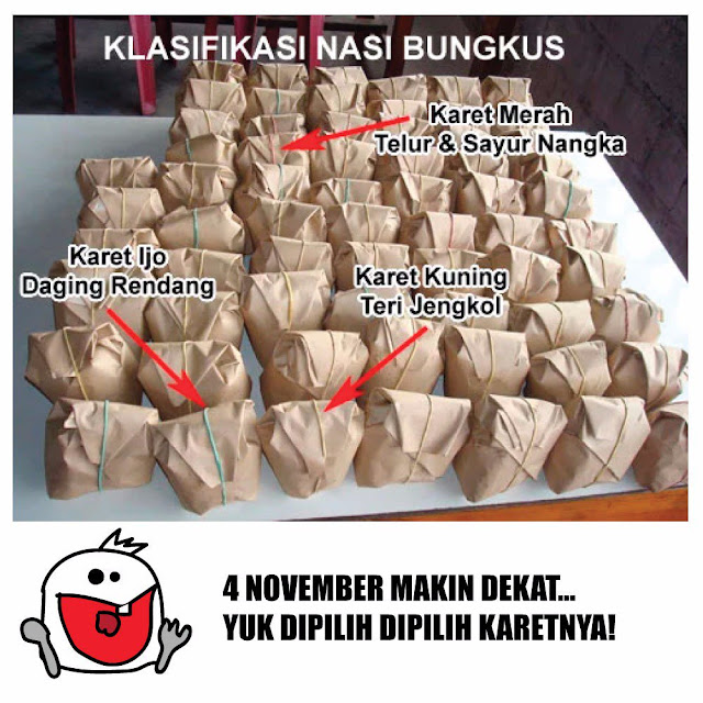 Sambut Aksi Damai Demo Ahok Pada 4 November Nanti, Tukang Nasi Bikin Klaifikasi Nasi Bungkus Sambut Aksi Damai Demo Ahok Pada 4 November Nanti, Tukang Nasi Bikin Klaifikasi Nasi Bungkus
