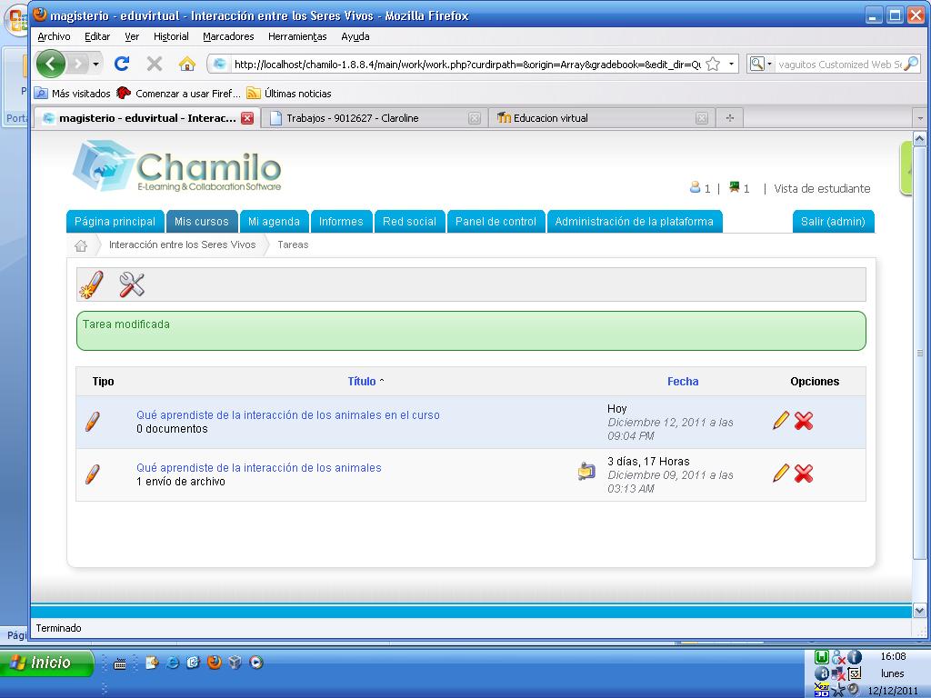 Experiencias en Educación y TIC: Plataforma Chamilo