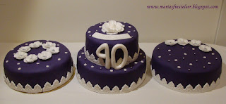 lila tårtor
